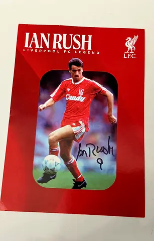 Ian Rush Signature Card