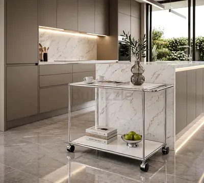 USM Haller Serving Cart L 18 / 152 White by Star Office LLC (Dubai, AbuDhabi , U.A.E)