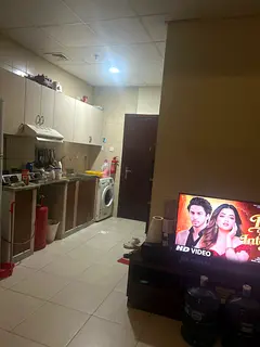 Executive bed space available in studio flat @Qusais