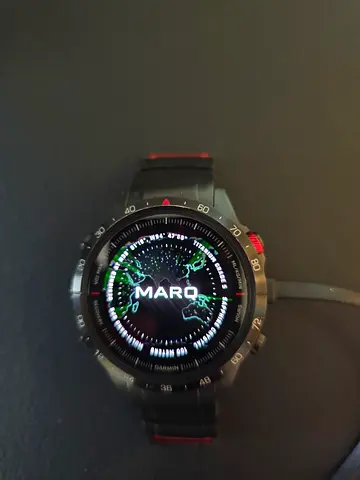 Black MARQ-style Smartwatch with titanium strap Good Condition