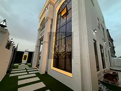 Villa for rent in Al Helio 2, Ajman. First tenant, classic design, 6 master bedrooms, majlis, 2 hall
