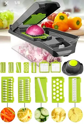 Multifunction Vegetable Slicer  Chopper with 12 Blades (New)