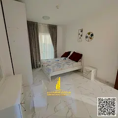 Fully furnished one-bedroom apartment with a hall, with open view, including all services, with a gy