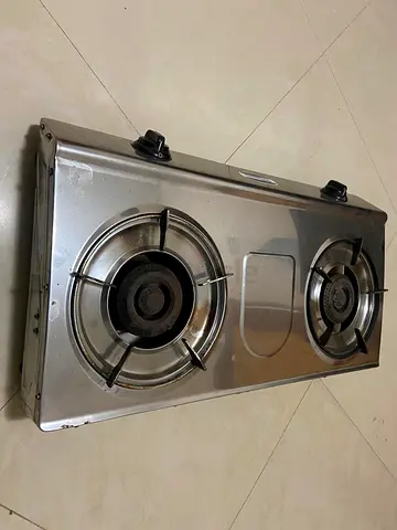 Portable 2-Burner Stainless Steel Gas Stove (Used)