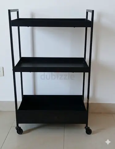 IKEA Nest 3Layer Rolling StorageTrolleywith Locable wheels with Handles for kitchen