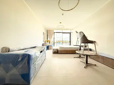 شقة استوديو | نيفا ريزيدنسز JVC | شرفة | إطلالة على وسط المدينة