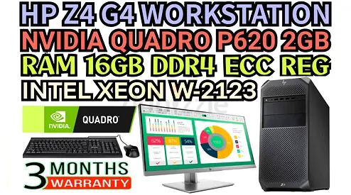 HP Z4 G4 WORKSTATION 8 CORE INTEL XEON W-2123 RAM 16GB DDR4 NVIDIA QUADRO K2000 2GB DDR5 (FULLSET)