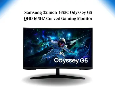 Samsung 32 inches G55C Odyssey G5 QHD 165HZ Curved Gaming Monitor