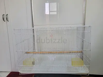 White metal bird cage