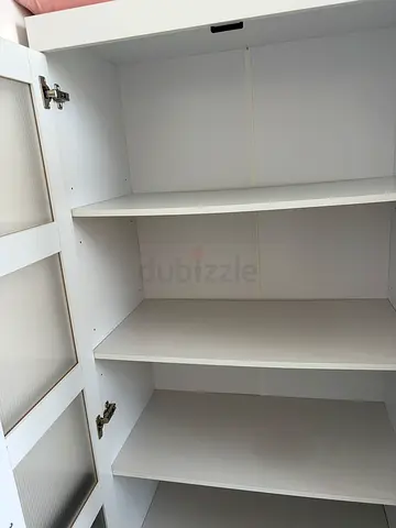 White Multi-Compartment Wall Cabinet / Storage Unit (Flat-packed) - Good Condition