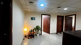 Master bedroom with attached bathroom