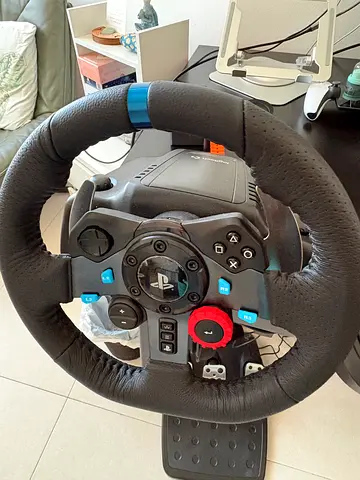 Logitech g29 steering wheel with pedals and shifter