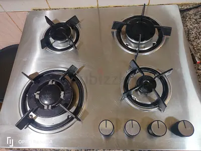 Built-in 4-Burner Stainless Steel Gas Hob - Used, Working