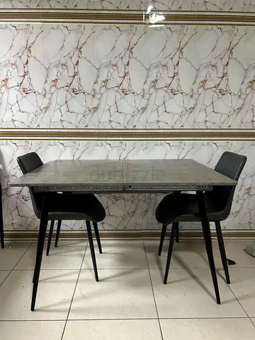 Extendable 4-6 Seater Dining Table with or without 2 Chairs