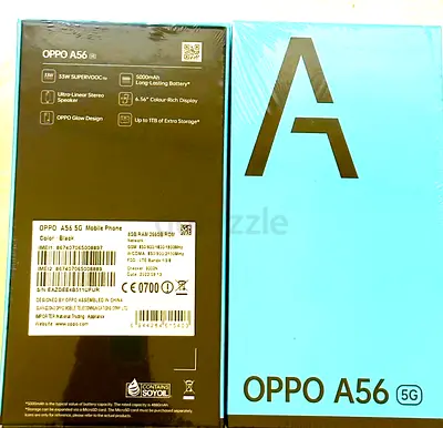 OPPO A56 5G brand new sealed - Black, 8GB RAM 256GB ROM