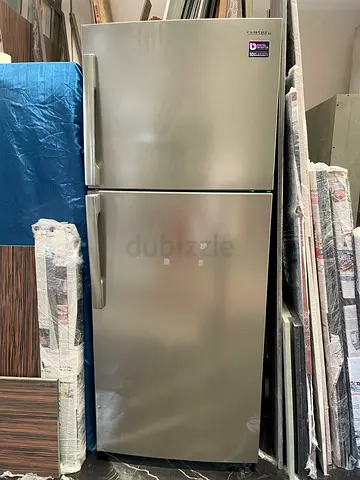 SAMSUNG Two-door stainless steel refrigerator - good working condition