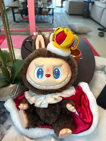 LABUBU ORIGINAL KING doll in royal costume - cute character toy