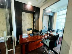 Furnished Office For Rent With Glass Partitions