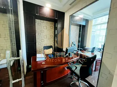 Furnished Office For Rent With Glass Partitions