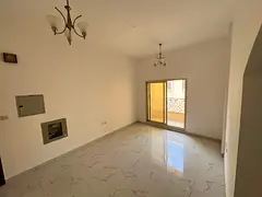 One-bedroom apartment with a living room, balcony, and central air conditioning