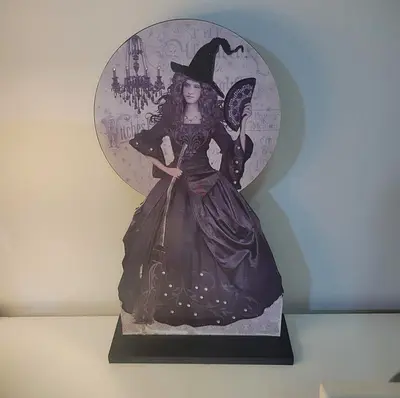 Decorative Witch Figurine / Tabletop Halloween Décor
