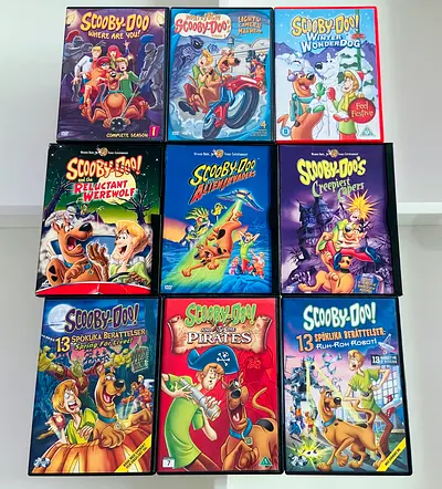 9 Scooby-Doo Movie DVD’s