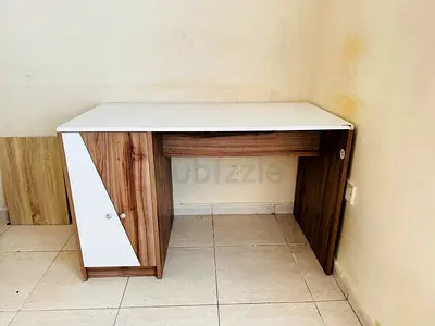 Compact Wooden Study Desk with Storage Cabinet