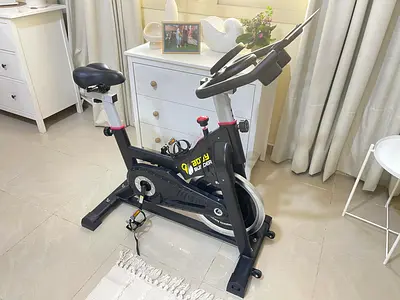 Used Indoor Spin Bike - Compact Home Exercise Bike in Good Condition