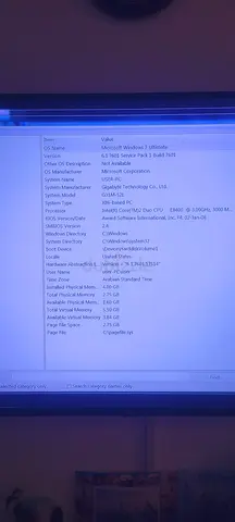 Used PC (Desk Top) in good working condition for sale