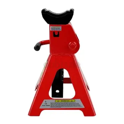 Pair of Heavy-Duty 3-Ton Red Jack Stands - Stable Automotive Support
