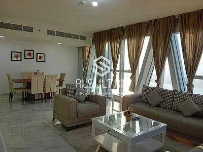 Fully Furnished and Serviced | Sea View Corniche Apartment | Modern 3-Bedroom