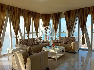 Fully Furnished and Serviced | Sea View Corniche Apartment | Modern 3-Bedroom