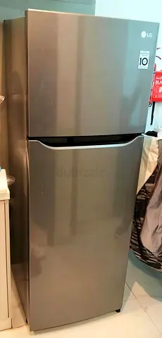 LG Top Freezer Refrigerator - 2-Door, Silver, Excellent Condition