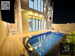 A villa with all registration and ownership fees included, ready to move in, in one of Ajman's m