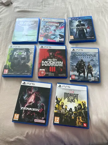 Bundle of 8 PS5 Game Discs — Assorted Titles (Good Condition)