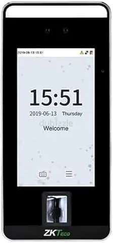 ZKTECO V5L Biometric Time Attendance Terminal, LCD Display, Wall-Mountable