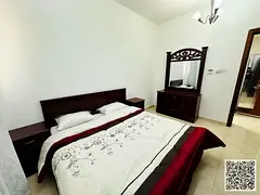 For monthly rent: Luxurious furnished one-bedroom apartment with a living room, in Ajman, Al Rawda 3