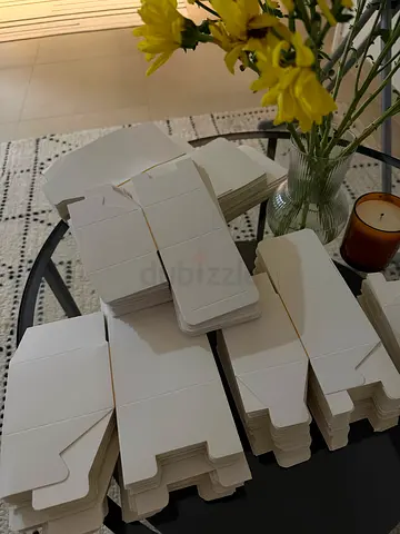 Carton white boxes for craft packaging 223 pcs