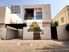 A brand new villa for sale in Al Muwaihat 2, Ajman, right next to the mosque. It features a luxuriou