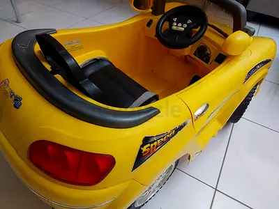 Used Yellow Ride-On Battery Toy Car