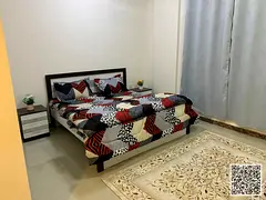 Luxury furnished one-bedroom apartment with new furniture for monthly rent in Ajman - Al Rawda 2 - S