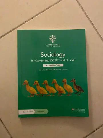 Cambridge IGCSE and O level Sociology textbook