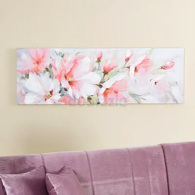 Monet Floral Printed and Painted Framed Picture