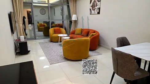 غرفه وصاله للايجار الشهري المفروش شامل جميع الفواتير في برج غلفا شارع الشسخ خليفه امارة عجمان