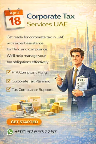 Professional Corporate Tax and VAT services in UAE. We assist with registration, filing