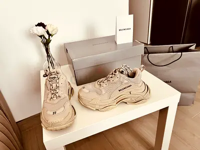 Balenciaga Triple S sneakers in Full Beige color.