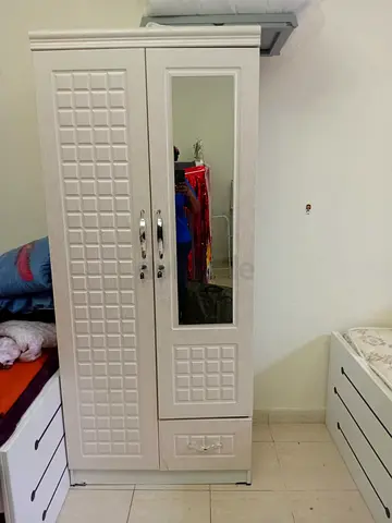 White Wardrobe with Mirror