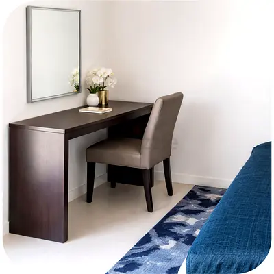 Dark Wood Study / Dressing Table | Modern | Quick Sale | 200 AED