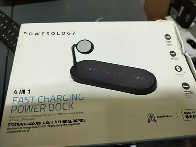Brand New Powerology Portable 4 in 1 Wireless Charging Dock