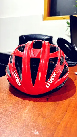 Red Uvex Road Cycling Helmet - Good Condition